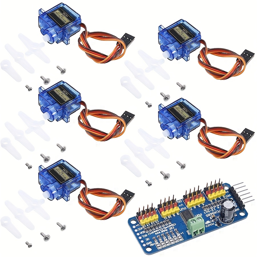 Servo Motor Sg90 - 5 servomoteurs SG90 9G + module