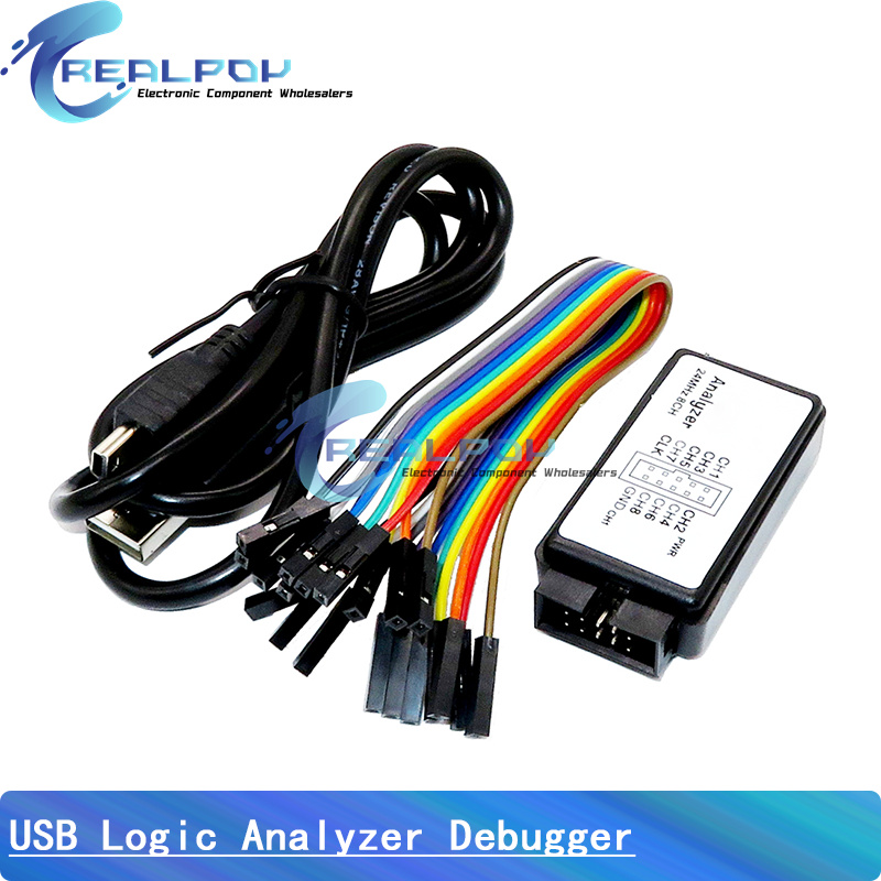 Logic Analyzer Usb - Analyseur logique USB 24MHz 8 canaux