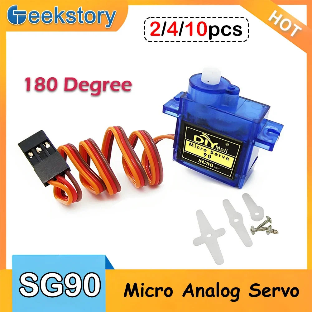Servo Motor Sg90 - 2/4/10 pièces SG90 servomoteur 9G Micro