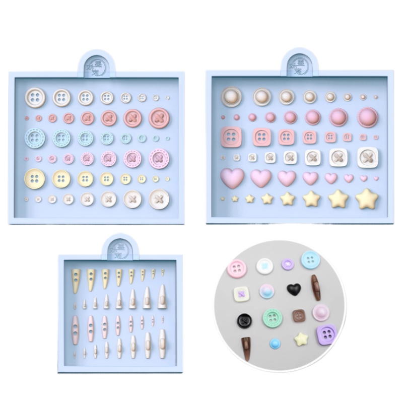 Diy Q - Moule en Silicone pour boutons 3D,