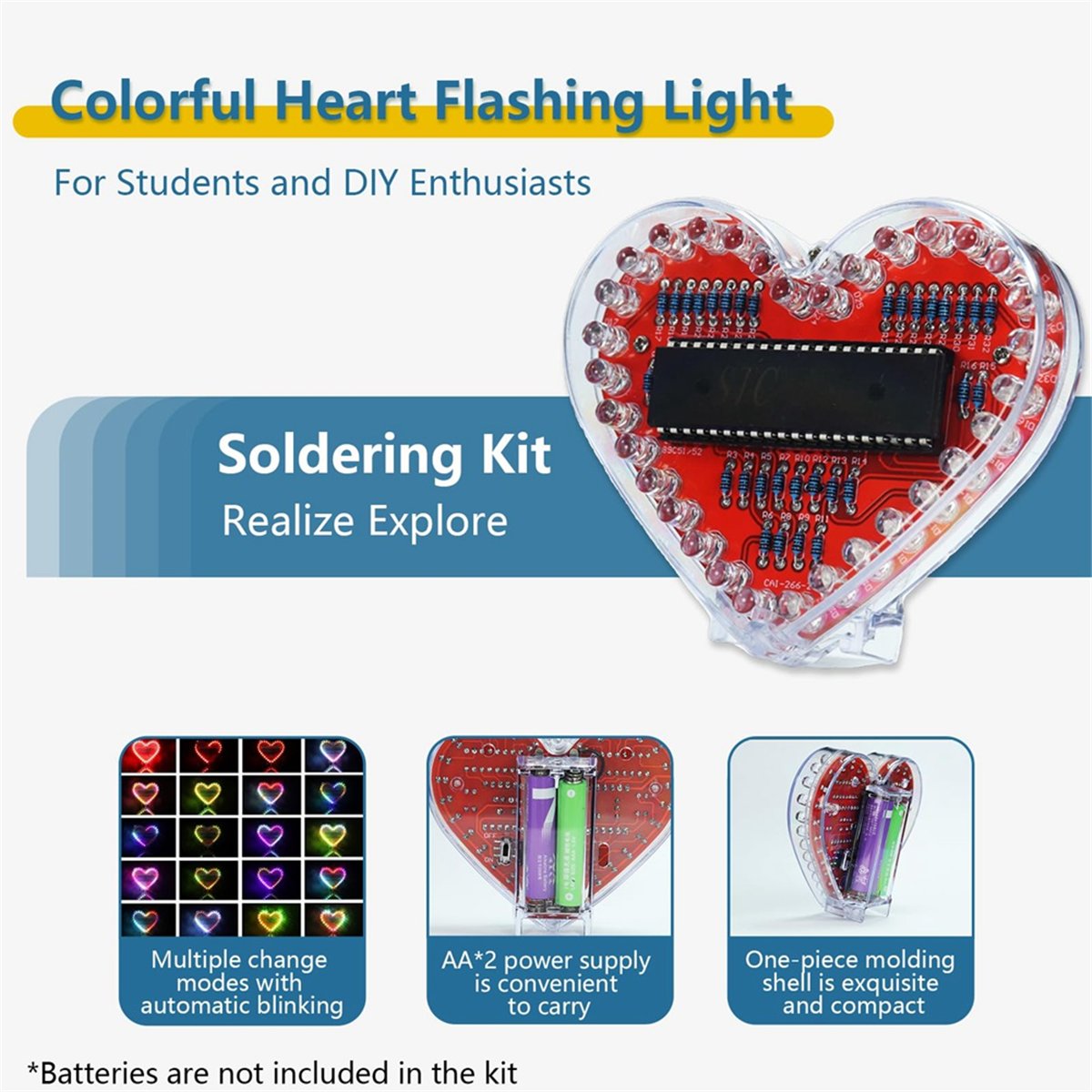 Diy Electronics Projects For Beginners - Kit de pratique de soudure DT262,