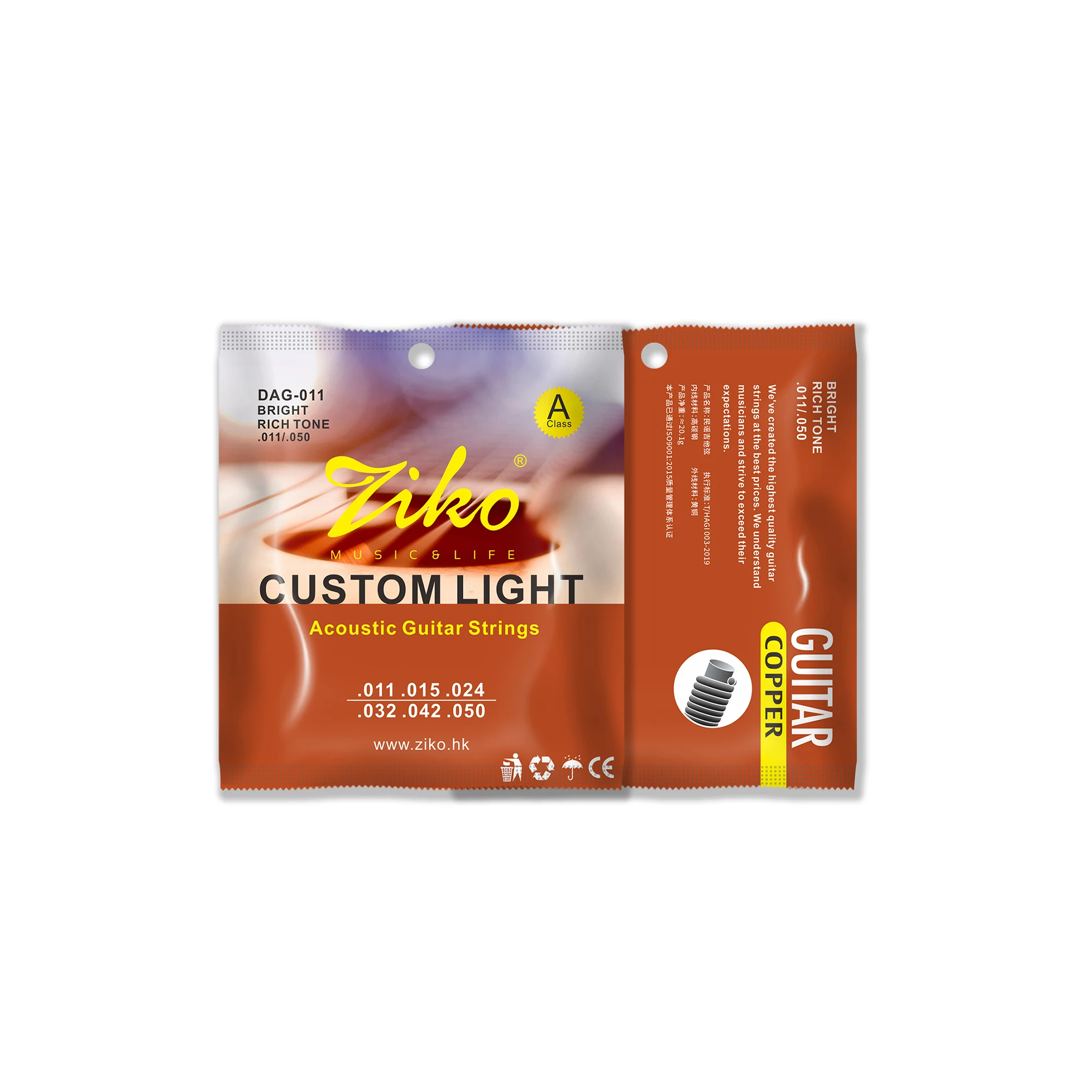 ZIKO – cordes de guitare acous - Diy Guitar Electronics avis et prix