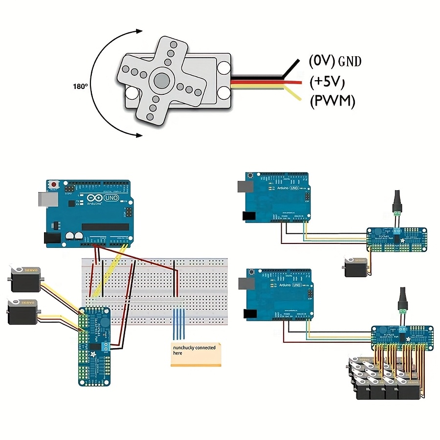 5 servomoteurs SG90 9G + modul - Servo Motor Sg90 avis et prix