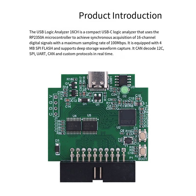 Analyseur logique USB-C USB 16 - Logic Analyzer Usb avis et prix