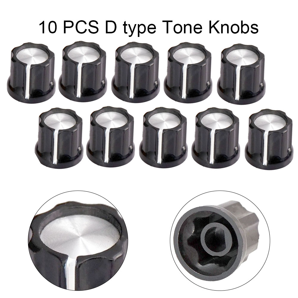 10 pièces D Type 6mm trou d'ar - Diy Guitar Electronics avis et prix
