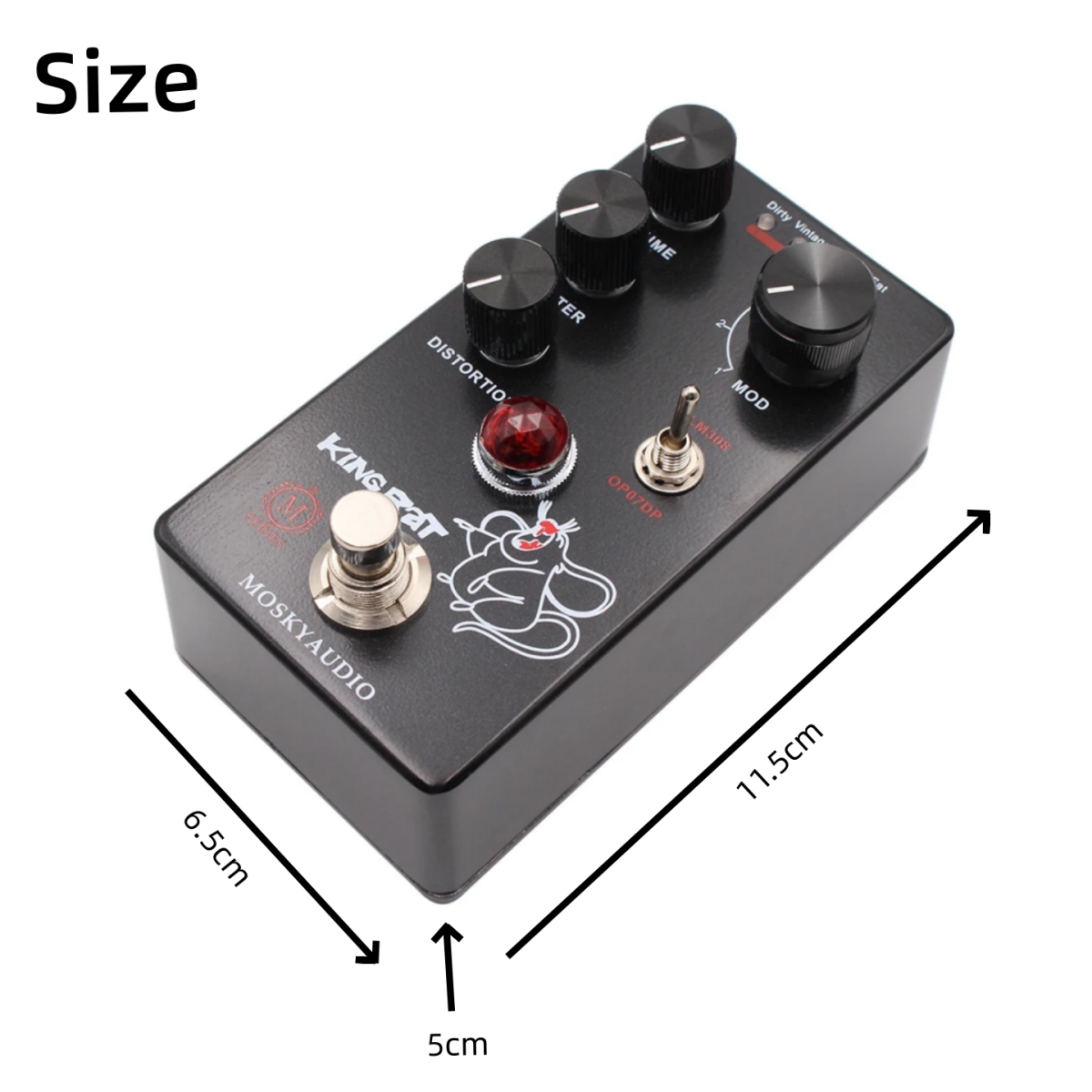 Pédale d'effets Mosky KING RAT - Diy Guitar Electronics avis et prix