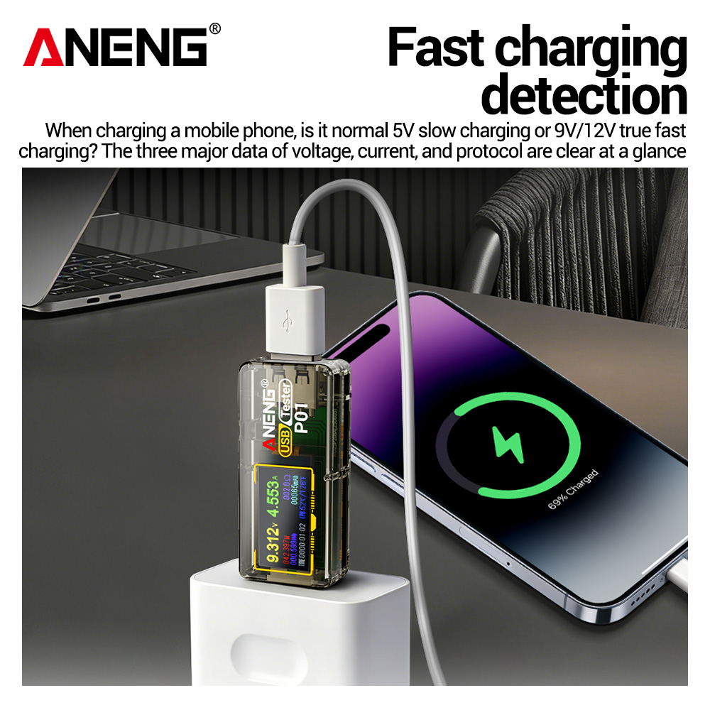 Testeur USB ANENG P01, voltmèt - Logic Analyzer Usb avis et prix
