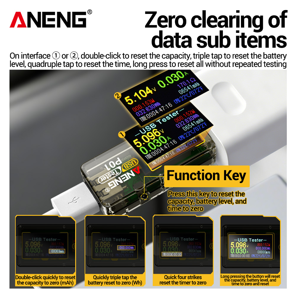 Testeur USB ANENG P01, voltmèt - Logic Analyzer Usb avis et prix