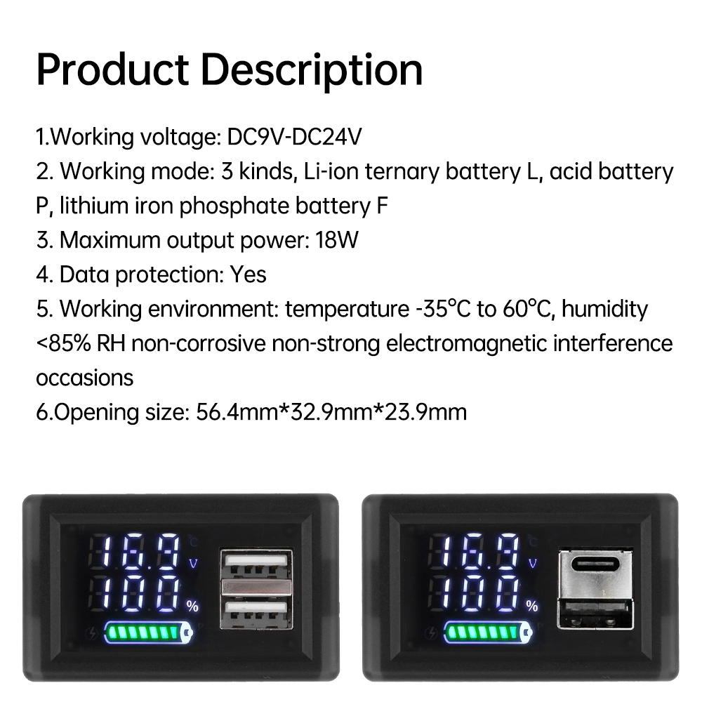 USB + type-c/double USB 9V 12V - Logic Analyzer Usb avis et prix